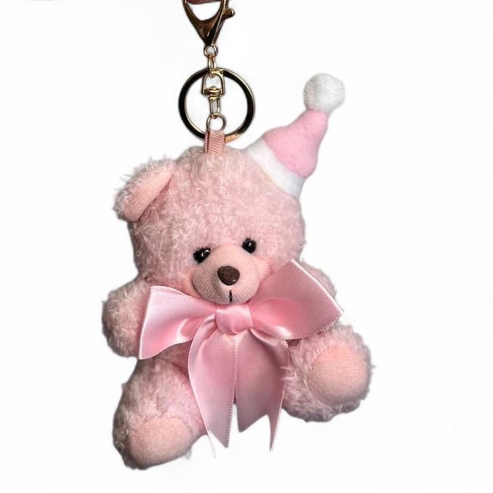 Teddy Bear Christmas Keychain/ Purse Charm - Picture 2 of 10